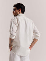 Load image into Gallery viewer, Off White Linen-blend Shirt (Pre-Order)