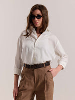 Load image into Gallery viewer, Off White Linen-blend Shirt (Pre-Order)