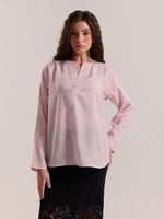 Load image into Gallery viewer, Pink Textured Linen Pullover