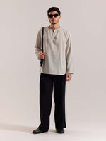 Load image into Gallery viewer, Natural Textured Linen Pullover