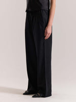 Load image into Gallery viewer, Black Linen Pull-on Pants (Pre-order)