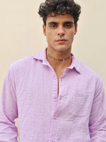 Load image into Gallery viewer, Lavender Gauze Holiday Shirt
