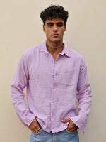 Load image into Gallery viewer, Lavender Gauze Holiday Shirt