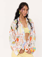 Load image into Gallery viewer, Juicy Days Printed Cropped Shirt