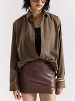 Load image into Gallery viewer, Khaki Green Poplin Shirt