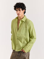 Load image into Gallery viewer, Light Green Gauze Holiday Shirt