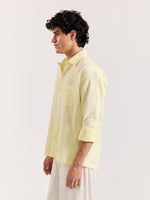 Load image into Gallery viewer, Lemon Yellow Gauze Holiday Shirt