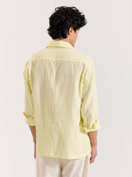 Load image into Gallery viewer, Lemon Yellow Gauze Holiday Shirt