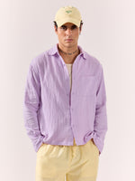 Load image into Gallery viewer, Lavender Gauze Holiday Shirt