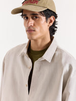 Load image into Gallery viewer, Light Beige Linen Cropped Shirt