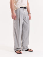 Load image into Gallery viewer, Light Grey Baggy Fit Trousers