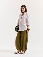 Load image into Gallery viewer, Light Pink Chambray Linen Shirt