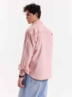 Load image into Gallery viewer, Light Pink Corduroy Oversized Shirt