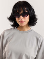 Load image into Gallery viewer, Light Grey Loose Fit Cropped T-Shirt