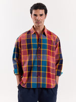 Load image into Gallery viewer, Madras Plaid Checkered Cropped Shirt