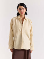 Load image into Gallery viewer, Relaxed Fit Mustard Striped Shirt