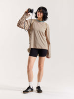 Load image into Gallery viewer, Peach & Sage Striped Loose Fit Cropped T-Shirt