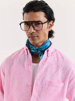 Load image into Gallery viewer, Pink Chambray Linen Shirt