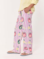 Load image into Gallery viewer, Pink Lemonade Printed Pull-on Pants