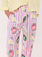 Load image into Gallery viewer, Pink Lemonade Printed Pull-on Pants