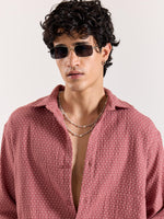 Load image into Gallery viewer, Dusty Pink Polka Dot Gauze Holiday Shirt