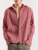 Load image into Gallery viewer, Dusty Pink Polka Dot Gauze Holiday Shirt