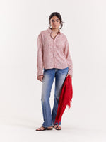 Load image into Gallery viewer, Pink Spotted Animal Printed Cropped Shirt