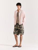 Load image into Gallery viewer, Salmon Pink Textured Holiday Shirt