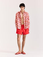 Load image into Gallery viewer, Salmon Berry Bomb Gauze Holiday Shirt