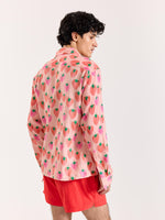 Load image into Gallery viewer, Salmon Berry Bomb Gauze Holiday Shirt