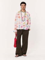 Load image into Gallery viewer, Sun & The Sea Printed Linen Shirt