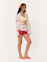 Load image into Gallery viewer, Sun & The Sea Printed Linen Shirt