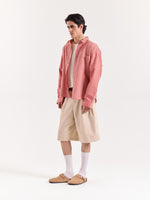 Load image into Gallery viewer, Tomato Red Gingham Checked Cropped Poplin Shirt
