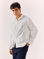 Load image into Gallery viewer, White Gauze Holiday Shirt