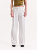 Load image into Gallery viewer, White Baggy Fit Trousers