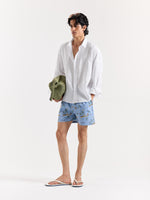 Load image into Gallery viewer, White Linen Cropped Shirt