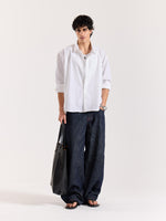 Load image into Gallery viewer, White Seersucker Holiday Shirt