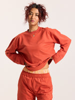 Load image into Gallery viewer, Rust Orange Loose Fit Cropped T-Shirt