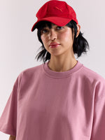 Load image into Gallery viewer, Mauve Loose Fit Cropped T-Shirt