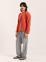 Load image into Gallery viewer, Rust Orange Loose Fit Cropped T-Shirt