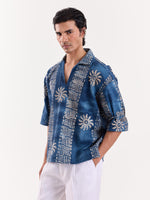 Load image into Gallery viewer, Baatik Blue - Pullover Shirt