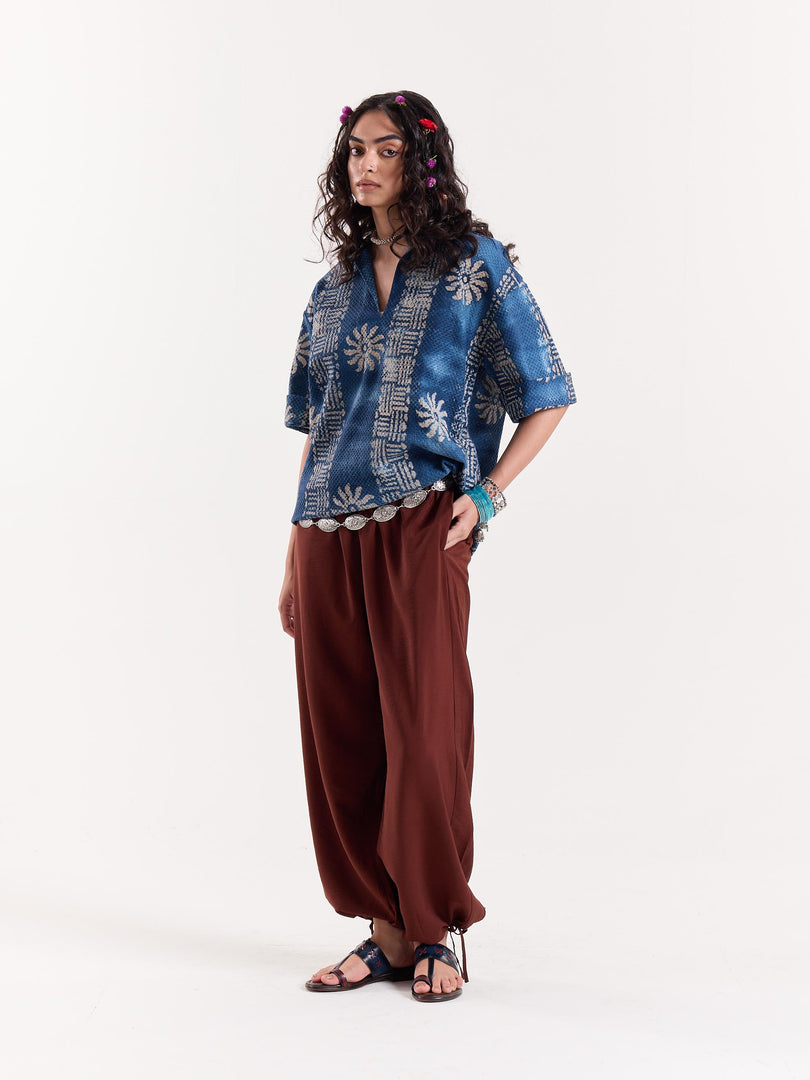Baatik Blue - Pullover Shirt