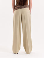 Load image into Gallery viewer, Beige Baggy Fit Trousers