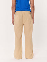 Load image into Gallery viewer, Beige Gauze Pull-on Pants