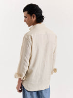 Load image into Gallery viewer, Beige Irish Linen Shirt