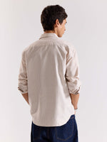 Load image into Gallery viewer, Relaxed Fit Beige Striped Shirt
