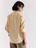 Load image into Gallery viewer, Beige Poplin Shirt