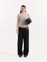 Load image into Gallery viewer, Black Baggy Fit Trousers