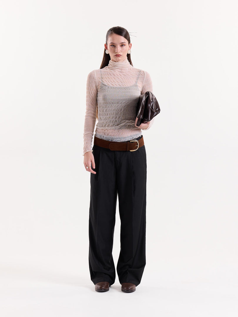 Black Baggy Fit Trousers