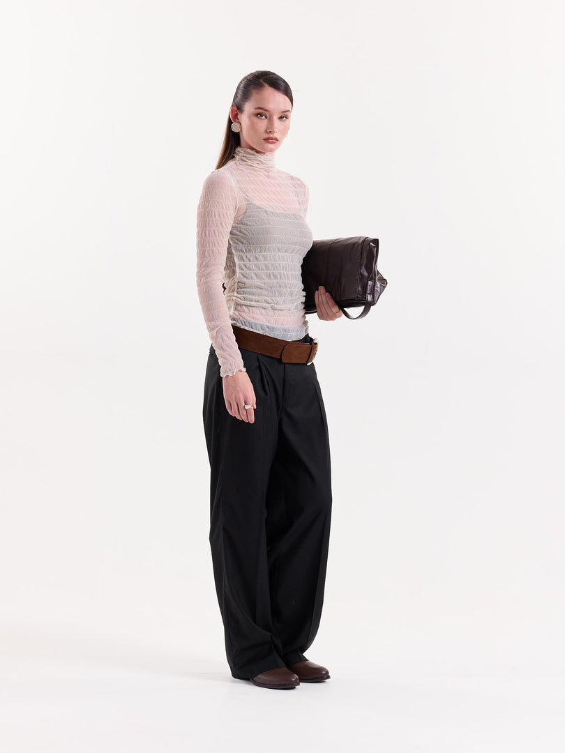Black Baggy Fit Trousers